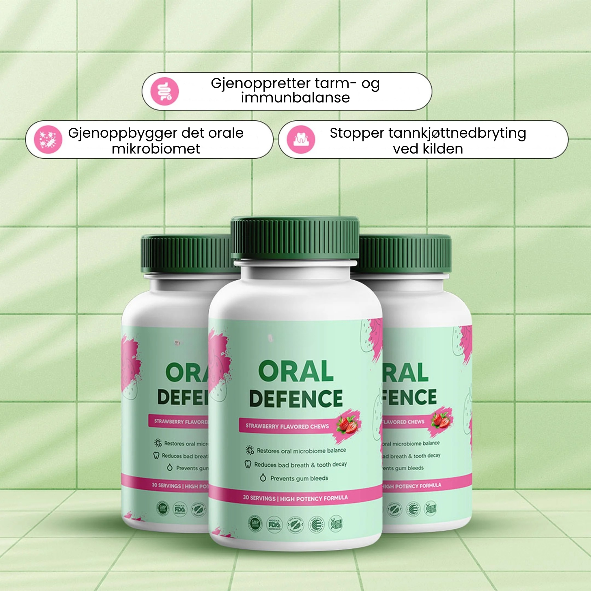 Oral Defence – Maksimal styrke for gjenoppretting av munnens mikrobiom